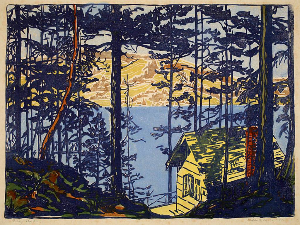Rocky Point was made by Waldo S. Chase (1895-1988) in 1944.