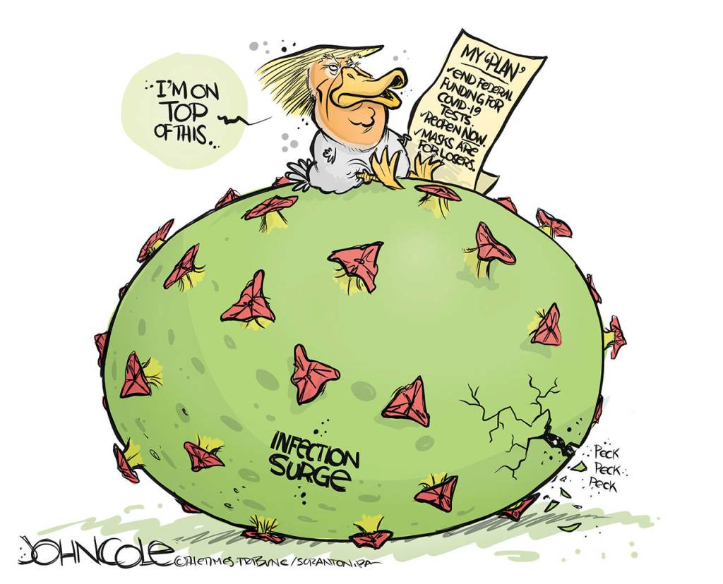 Editorial cartoons for Monday, July 6