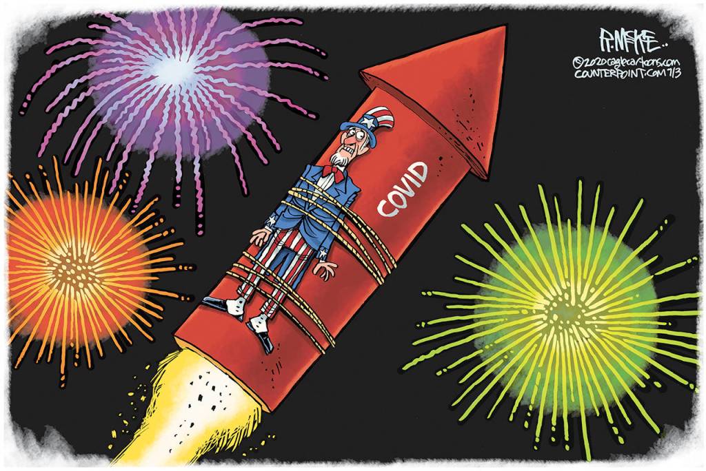 Editorial cartoons for Saturday, July 4, Independence Day