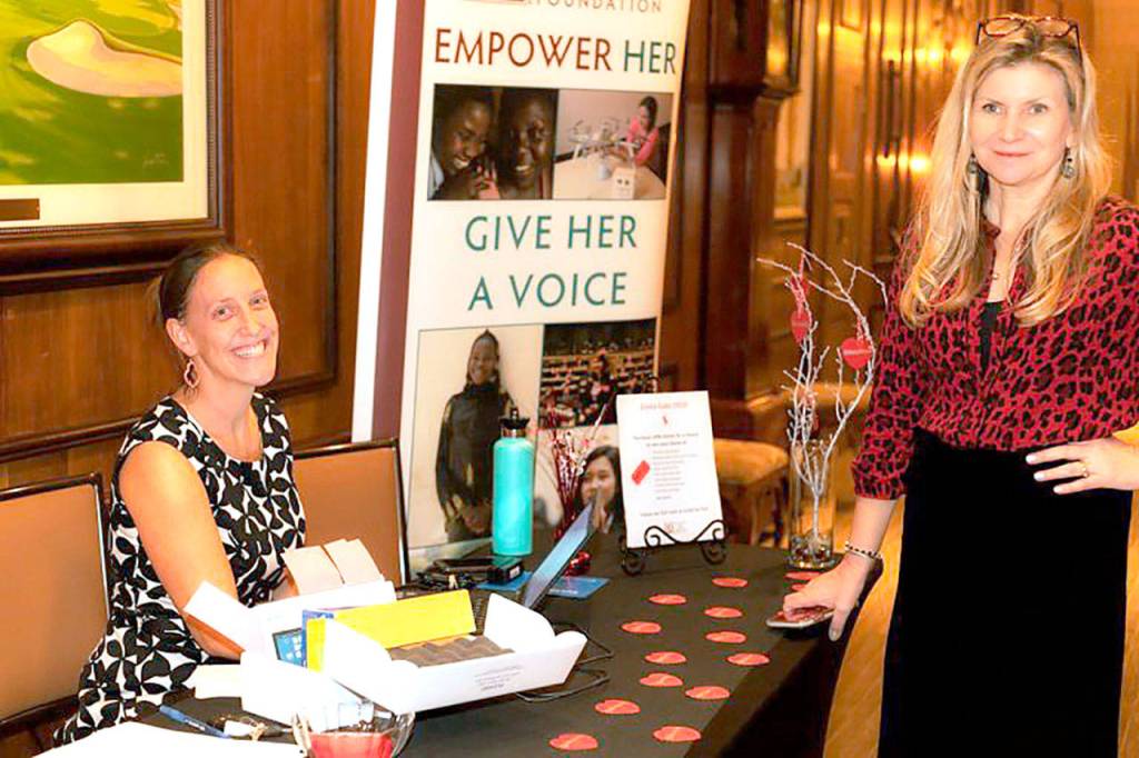 New Zonta Club of Everett President Kelsey Taylor (left) and immediate past-president Carrie Blair.