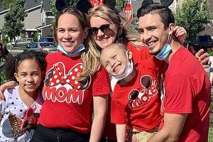 Avery was too ill for Disneyland, so the parade came to him