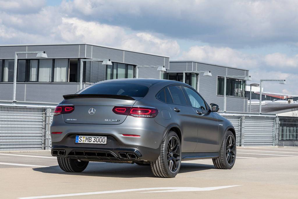 The 2020 Mercedes-AMG GLC 63 S Coupe has 49 cubic feet of cargo space with its rear seats folded. (Manufacturer photo)