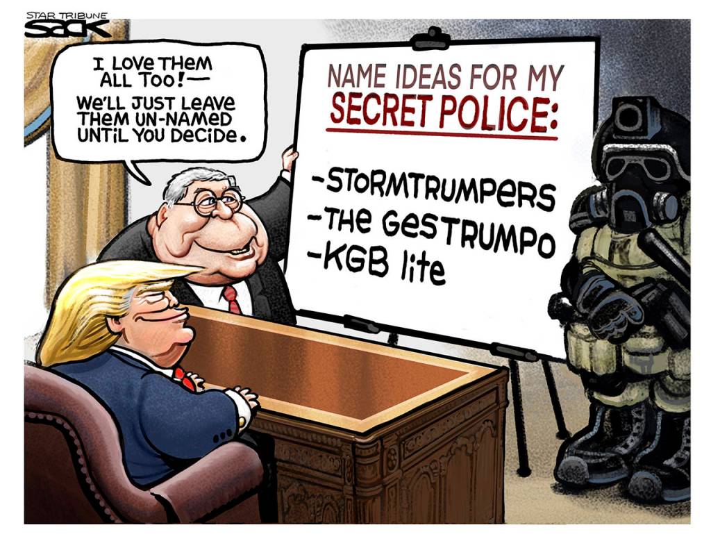 Editorial cartoons for Sunday, July 26