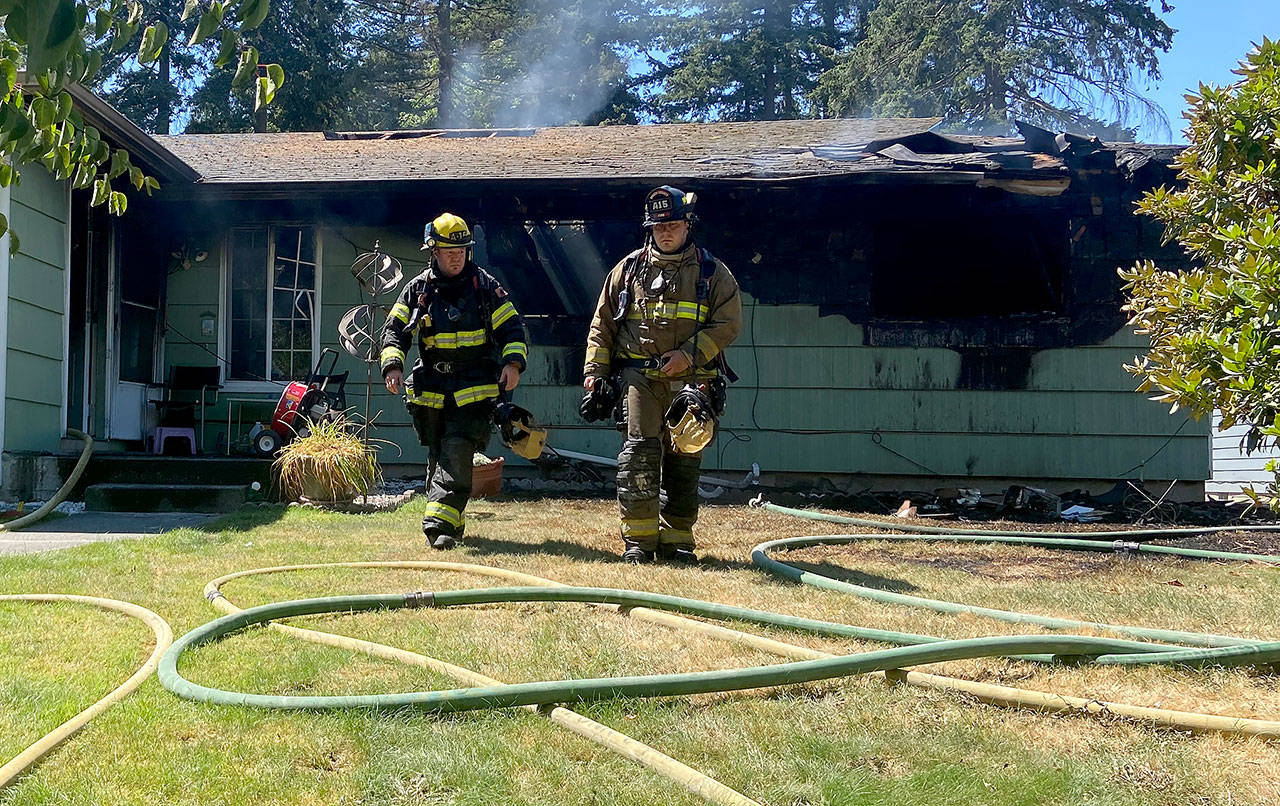 South County Fire crews responded to a house fire in Mountlake Terrace on Tuesday. (South County Fire)