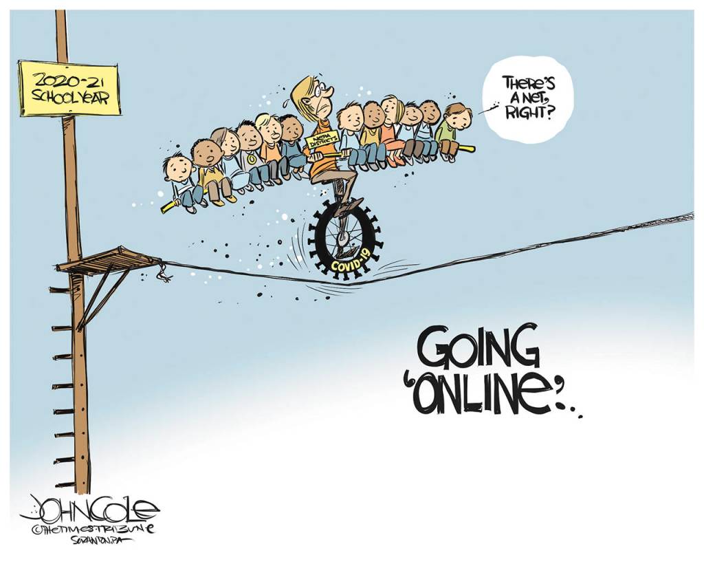 Editorial cartoons for Thursday, July 30