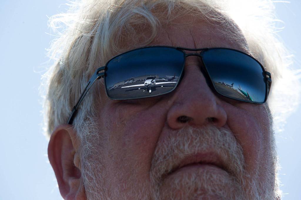 Jim Grant, owner of Northway Aviation at Paine Field in Everett, sees more planes on the ground than in the air this year. (Andy Bronson / The Herald)