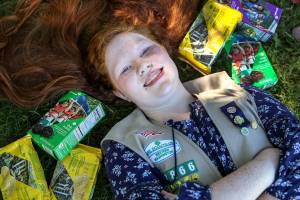 She’s the champion seller of Girl Scout cookies	— again