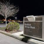 There are ballot drop boxes scattered around Snohomish County. This one is in the parking lot at the Everett Mall. (Sue Misao / Herald file)
