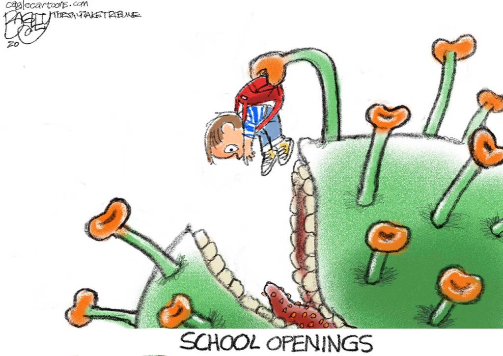 Editorial cartoons for Monday, Aug. 3