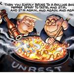 Editorial cartoons for Monday, Aug. 3