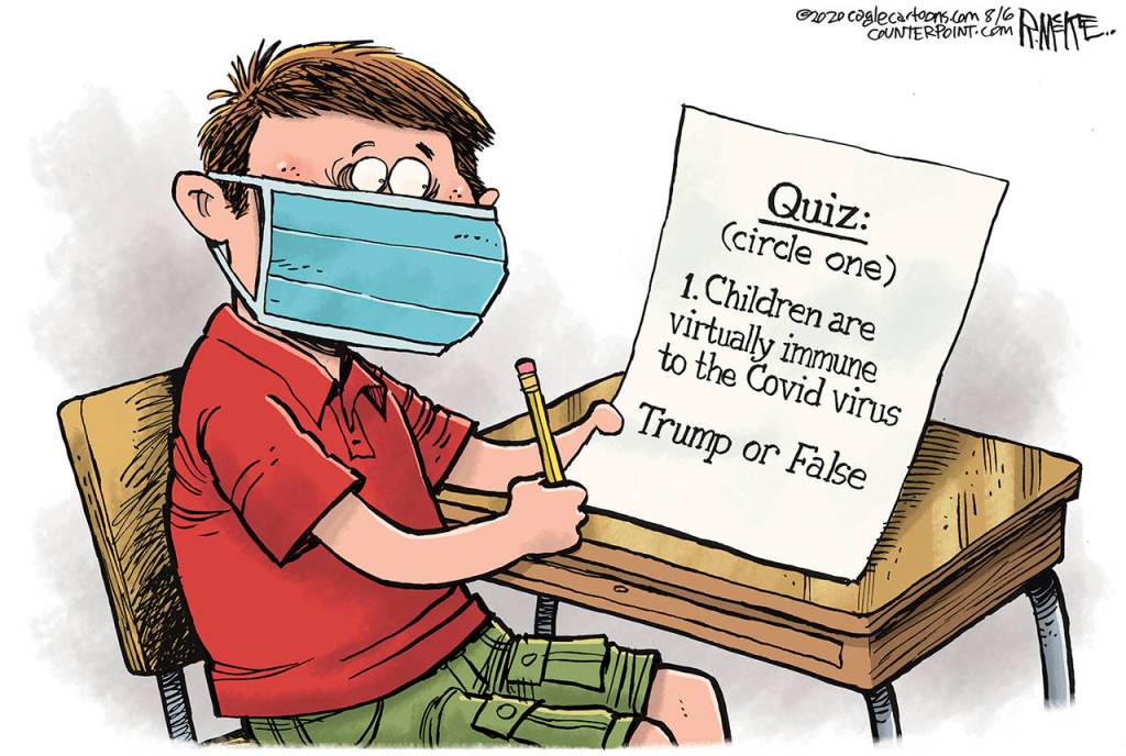 Editorial cartoons for Sunday, Aug. 9