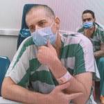 Alan Edward Dean refused to agree to the proceedings during his first arraignment at the Snohomish County Courthouse on Monday, Aug. 17, 2020 in Everett, Wa. (Andy Bronson / The Herald)