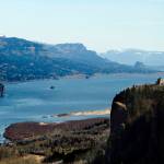 In this 2010 photo, the Columbia River Gorge and Crown Point (at right) are visible from Chanticleer Point near Corbett, Oregon. (AP Photo/Don Ryan, file)