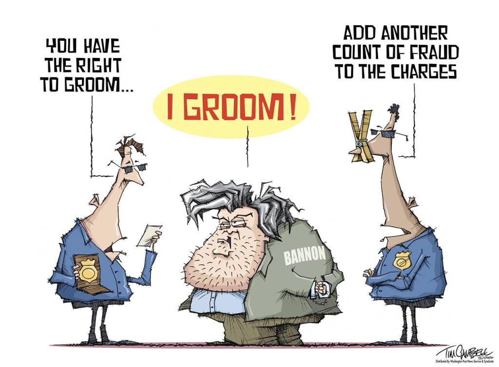 Editorial cartoons for Monday, Aug. 24