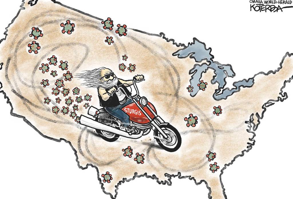 Editorial cartoons for Saturday, Sept. 5