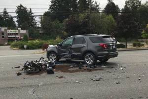 Motorcyclist seriously injured in Highway 99 crash with SUV