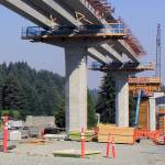 Light rail’s Lynnwood Link inches forward, with massive beams