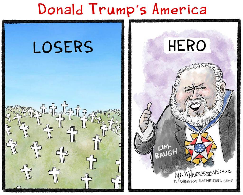 Editorial cartoons for Wednesday, Sept. 9