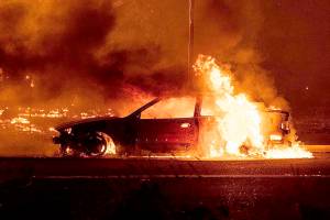 Fire officials battle rumors along with raging wildfires