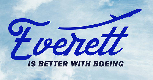 A logo for a marketing campaign by Snohomish County and the City of Everett to urge the Boeing Co. to keep 787 assembly in Everett. There is a similar logo for every Snohomish County city. (Snohomish County)
