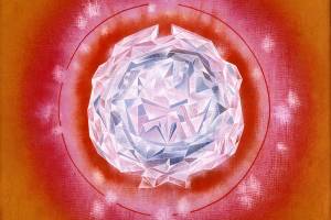 Leo Kenneys Seed Crystal in gouche from 1966 is on display at the Edmonds museum through Jan. 10.