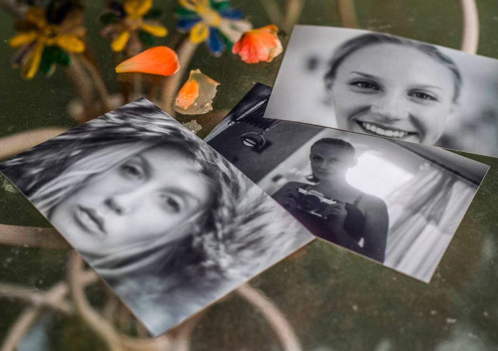 Self portraits taken by Brittany Bell. (Olivia Vanni / The Herald)