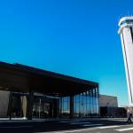 People walk to their cars from the Paine Field terminal on Monday, March 4, 2020 in Everett, Wa. (Olivia Vanni / The Herald)