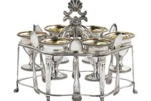Egg cup frame made of sterling silver is over 200 years old