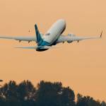 A Boeing 737 Max takes off from Boeing Field in Seattle on Wednesday. FAA chief Steve Dickson, a pilot who flew for the military and Delta Air Lines, was expected to sit in the captains seat during a two-hour flight. The Max has been grounded since March 2019, after two fatal air disasters. (Mike Siegel / The Seattle Times)