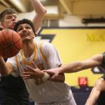 Basketball is classified as a high-risk sport under new guidelines for sports announced Tuesday. (Andy Bronson / The Herald)