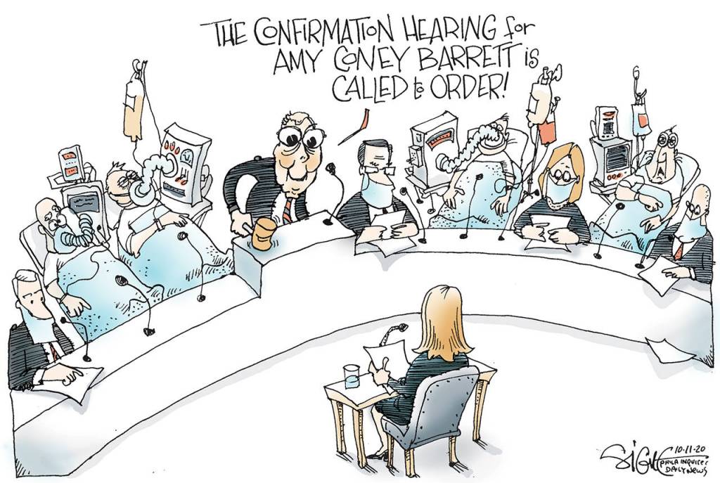 Signe cartoonTOON11Amy Coney Barrett