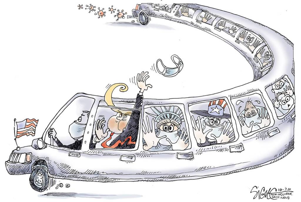 Signe cartoonTOON07Trump limosine