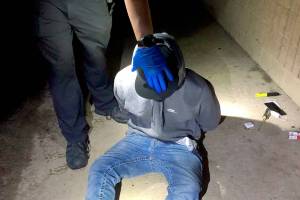 Arlington police officers arrested a suspect for allegedly breaking into Post Middle School and stealing computers early Monday morning. (Arlington Police Department) 20201012