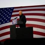Democratic presidential candidate former Vice President Joe Biden speaks at Michigan State Fairgrounds in Novi, Mich., on Oct. 16. (Carolyn Kaster / Associated Press)