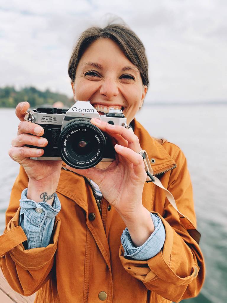 Christina Hickman bought a Canon AE-1 off of eBay last year so she could get back into film photography. (Karen Wang)