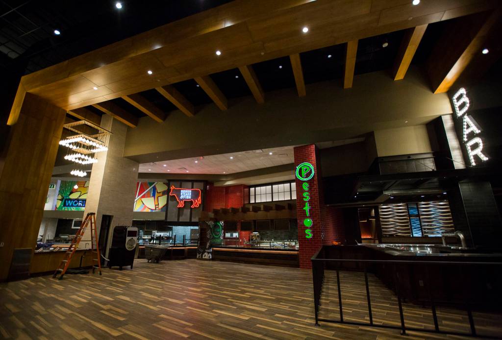 The Kitchen restaurant inside the new Quil Ceda Creek Casino on Wednesday in Tulalip. (Olivia Vanni / The Herald)