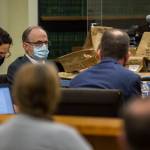 Terrance Miller listens to testimony during his trial Wednesday in Everett. (Olivia Vanni / The Herald)