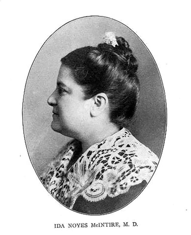 Ida Noyes McIntire was an Everett physician and suffragist. Her gravestone at Evergreen Cemetery was decorated with flowers and voting stickers on Tuesday, Election Day. (Everett Public Library)