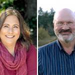 Helen Price Johnson (left) and Ron Muzzall