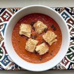 Tomato soup with grilled cheese croutons. RICK NELSON/Star Tribune