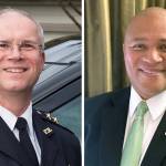 Jim Lawless (left) and Sherman Pruitt are the two candidates for police chief. (City of Edmonds)