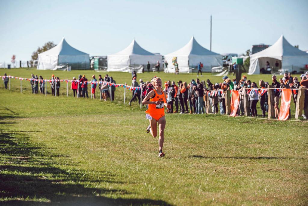 Photo provided by Oklahoma State University
Oklahoma State distance runner Taylor Roe, 
a Lake Stevens High School graduate, placed 
second at the Big 12 Cross Country Championship with a time of 20:07.8.