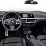 The M235i Gran Coupe interior uses upscale materials and BMWs typical design with controls grouped together and geared toward the driver for ease of use. (Manufacturer photo)