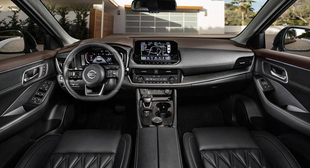 High style, comfort, and functionality are hallmarks of the 2021 Nissan Rogue interior. (Nissan)