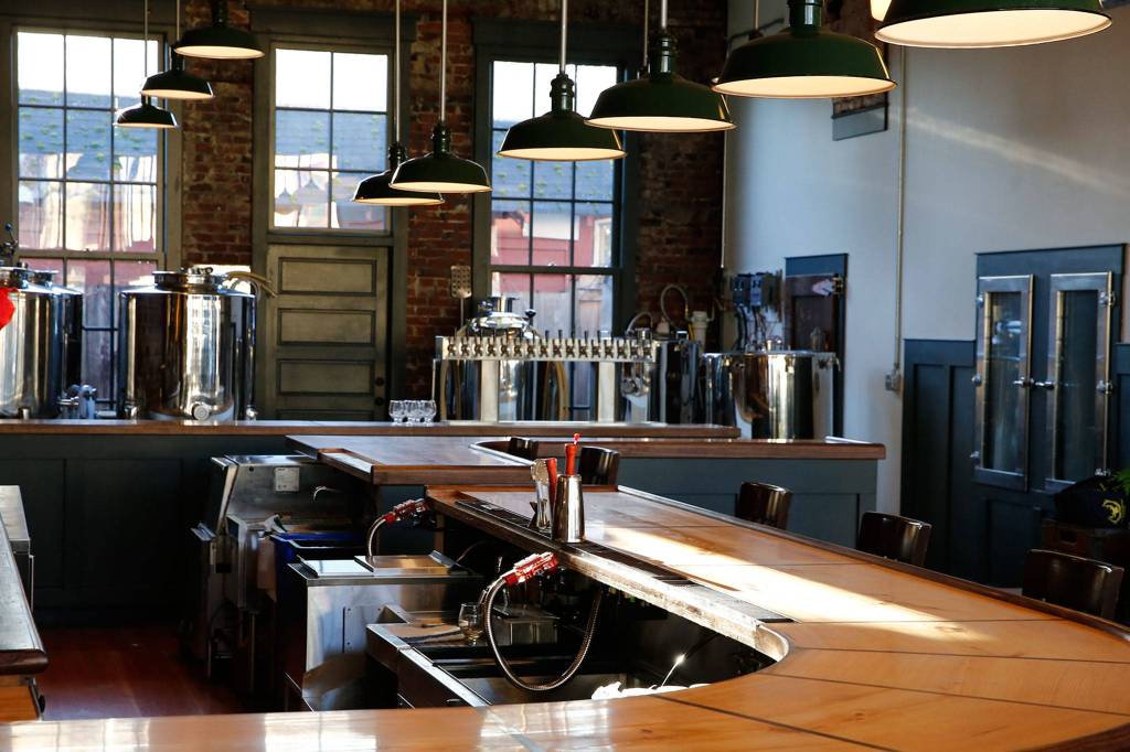 Spadas Farmhouse Brewery will reopen Dec. 4 in a renovated historic building that formerly housed Stewarts Place Tavern. (Kevin Clark / The Herald)