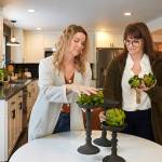 Twins Leslie Davis, left, and Lyndsay Lamb stage a house in Everett as seen on Unsellable Houses on HGTV. (HGTV photo)