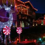 Brandi Smiths map on Facebook guides you to decorated homes like this one in Arlington. (Kevin Clark / The Herald)