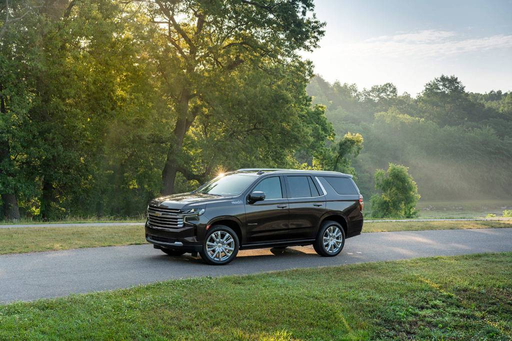 The 2021 Chevrolet Tahoe has three rows of seats with seating for up to nine passengers. (Manufacturer photo)