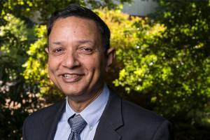 Dr. Amit Singh is the new president of Edmonds Community College. (Kevin Clark / The Herald)