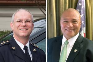 Jim Lawless (left) and Sherman Pruitt